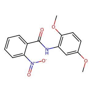 N-(2,5-dimethoxyphenyl)-2-nitrobenzamide structure