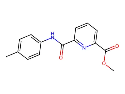 Methyl 6-[(4-methylphenyl)carbamoyl]pyridine-2-carboxylate structure
