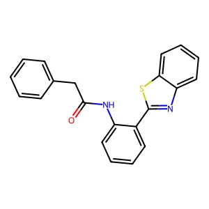 N-[2-(1,3-benzothiazol-2-yl)phenyl]-2-phenylacetamide structure