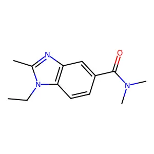 1-ethyl-N,N,2-trimethylbenzimidazole-5-carboxamide structure