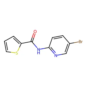 N-(5-bromopyridin-2-yl)thiophene-2-carboxamide structure