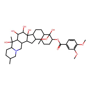 Veratroylzygadenine structure