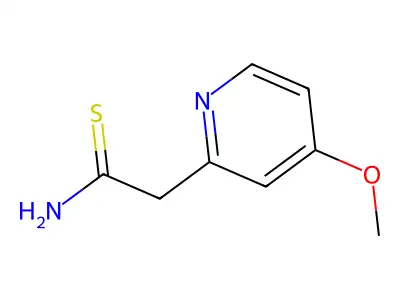 2-Pyridineacetamide, 4-methoxythio- structure