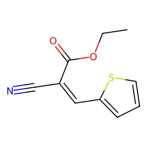 Ethyl 2-cyano-3-(2-thienyl)acrylate structure