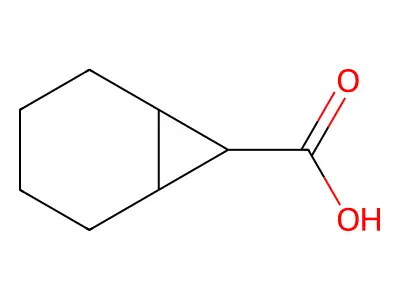 (1R,6S)-bicyclo[4.1.0]heptane-7-carboxylic acid structure