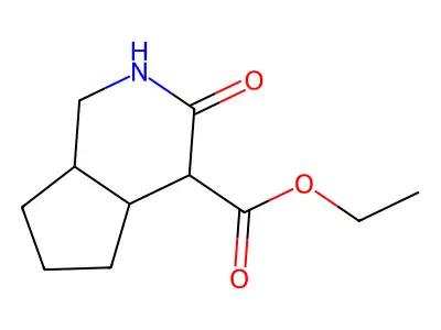 ethyl 3-oxooctahydro-1H-cyclopenta[c]pyridine-4-carboxylate structure
