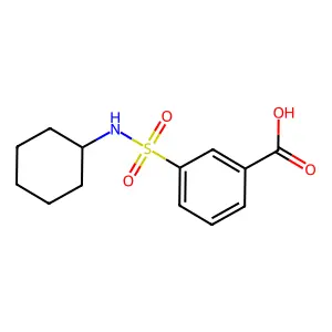 3-(Cyclohexylsulfamoyl)benzoic acid structure