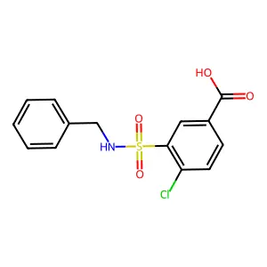 3-(Benzylsulfamoyl)-4-chlorobenzoic acid structure
