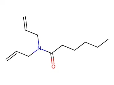 N,N-Bis(prop-2-en-1-yl)hexanamide structure