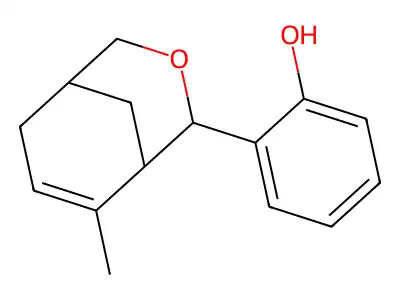 2-(6-Methyl-3-oxabicyclo[3.3.1]non-6-en-4-yl)phenol structure