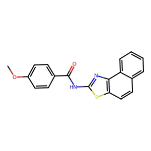 N-benzo[e][1,3]benzothiazol-2-yl-4-methoxybenzamide structure
