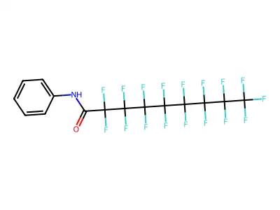 2,2,3,3,4,4,5,5,6,6,7,7,8,8,9,9,9-Heptadecafluoro-N-phenylnonanamide structure