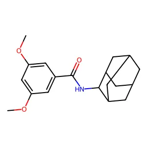 N-(adamantan-2-yl)-3,5-dimethoxybenzamide structure