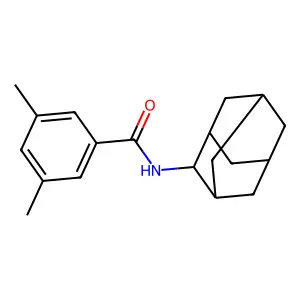 N-(2-adamantyl)-3,5-dimethylbenzamide structure