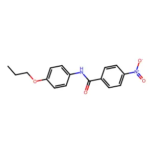 4-nitro-N-(4-propoxyphenyl)benzamide structure
