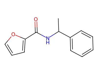 N-(1-phenylethyl)furan-2-carboxamide structure