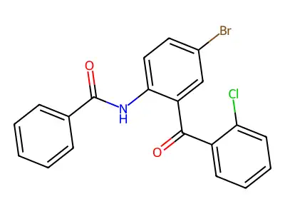 N-[4-bromo-2-(2-chlorobenzoyl)phenyl]benzamide structure
