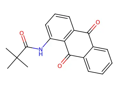 N-(9,10-Dioxo-9,10-dihydro-1-anthracenyl)-2,2-dimethylpropanamide structure