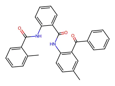 N-(2-benzoyl-4-methylphenyl)-2-(2-methylbenzamido)benzamide structure