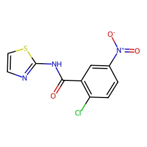 2-chloro-5-nitro-N-(1,3-thiazol-2-yl)benzamide structure