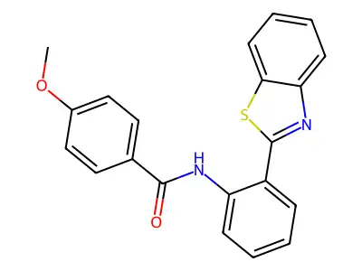 N-[2-(1,3-benzothiazol-2-yl)phenyl]-4-methoxybenzamide structure