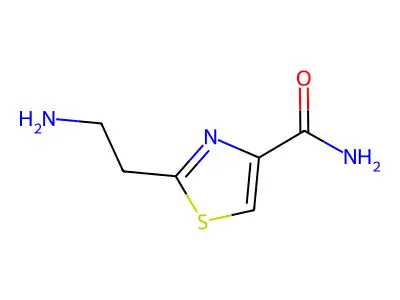 2-(2-Aminoethyl)-1,3-thiazole-4-carboxamide structure