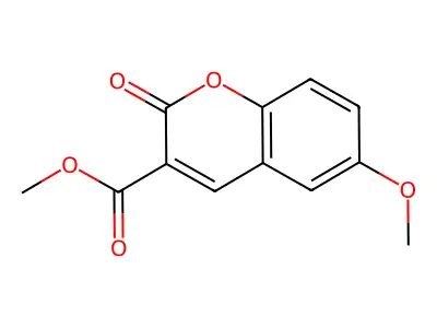 methyl 6-methoxy-2-oxo-2H-chromene-3-carboxylate structure