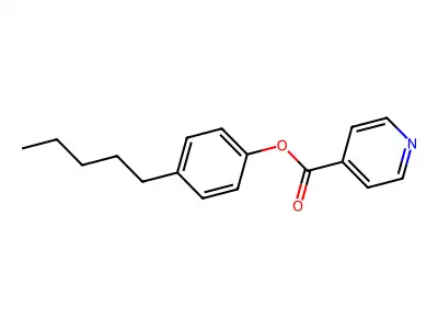 4-Pentylphenyl 4-pyridinecarboxylate structure