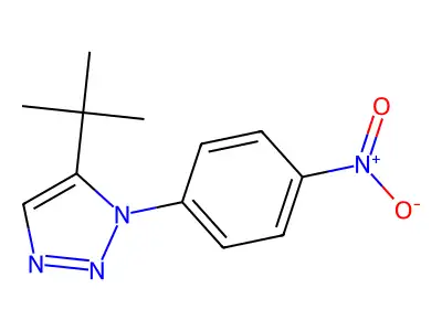 5-tert-butyl-1-(4-nitrophenyl)-1H-1,2,3-triazole structure