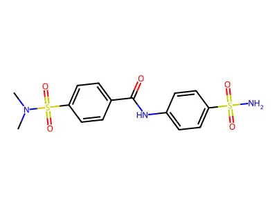 4-(dimethylsulfamoyl)-N-(4-sulfamoylphenyl)benzamide structure