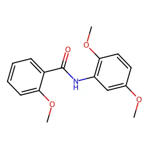 N-(2,5-dimethoxyphenyl)-2-methoxybenzamide structure