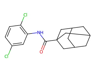 N-(2,5-dichlorophenyl)adamantane-1-carboxamide structure