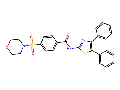 N-(4,5-diphenylthiazol-2-yl)-4-(morpholinosulfonyl)benzamide structure