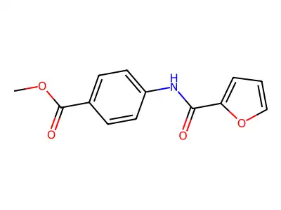 Methyl 4-(2-furoylamino)benzoate structure