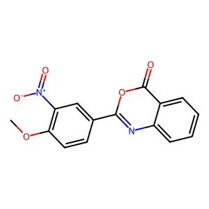 2-(4-Methoxy-3-nitrophenyl)-3,1-benzoxazin-4-one structure