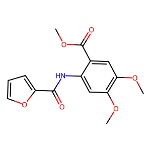 Methyl 2-(furan-2-carbonylamino)-4,5-dimethoxybenzoate structure