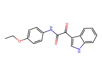N-(4-ethoxyphenyl)-2-(1H-indol-3-yl)-2-oxoacetamide structure