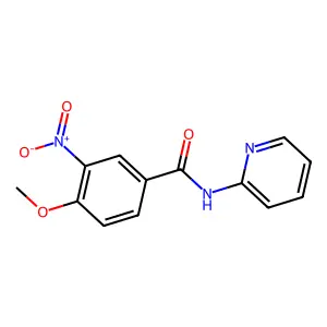 4-methoxy-3-nitro-N-(pyridin-2-yl)benzamide structure