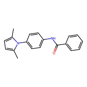 N-[4-(2,5-dimethyl-1-pyrrolyl)phenyl]benzamide structure