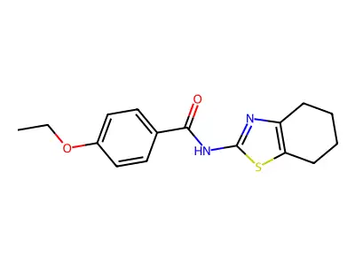 4-ethoxy-N-(4,5,6,7-tetrahydro-1,3-benzothiazol-2-yl)benzamide structure