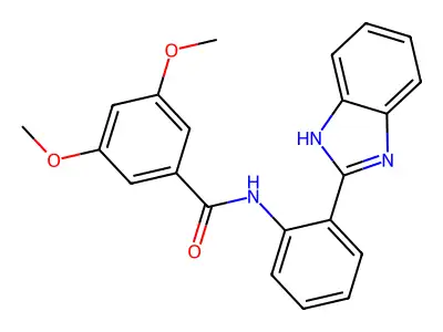 N-(2-(1H-benzo[d]imidazol-2-yl)phenyl)-3,5-dimethoxybenzamide structure