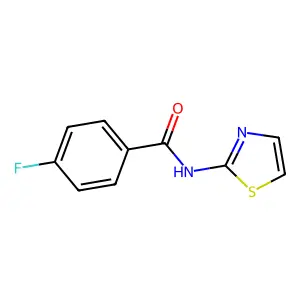 4-Fluoro-N-(1,3-thiazol-2-yl)benzamide structure