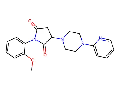 1-(2-Methoxyphenyl)-3-(4-pyridin-2-ylpiperazin-1-yl)pyrrolidine-2,5-dione structure