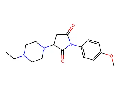 3-(4-Ethylpiperazin-1-yl)-1-(4-methoxyphenyl)pyrrolidine-2,5-dione structure