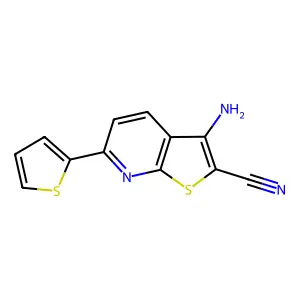 3-Amino-6-(thiophen-2-yl)thieno[2,3-b]pyridine-2-carbonitrile structure