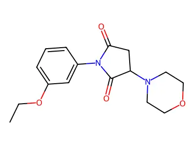 1-(3-Ethoxyphenyl)-3-morpholin-4-ylpyrrolidine-2,5-dione structure