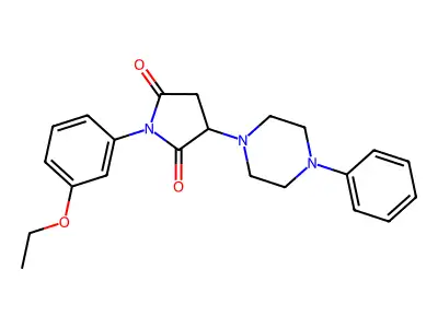 1-(3-Ethoxyphenyl)-3-(4-phenylpiperazin-1-yl)pyrrolidine-2,5-dione structure