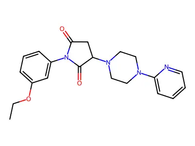 1-(3-Ethoxyphenyl)-3-(4-pyridin-2-ylpiperazin-1-yl)pyrrolidine-2,5-dione structure