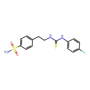 1-(4-Fluorophenyl)-3-[2-(4-sulfamoylphenyl)ethyl]thiourea structure