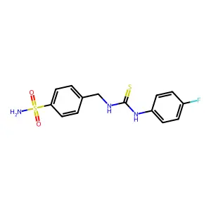 1-(4-Fluorophenyl)-3-[(4-sulfamoylphenyl)methyl]thiourea structure